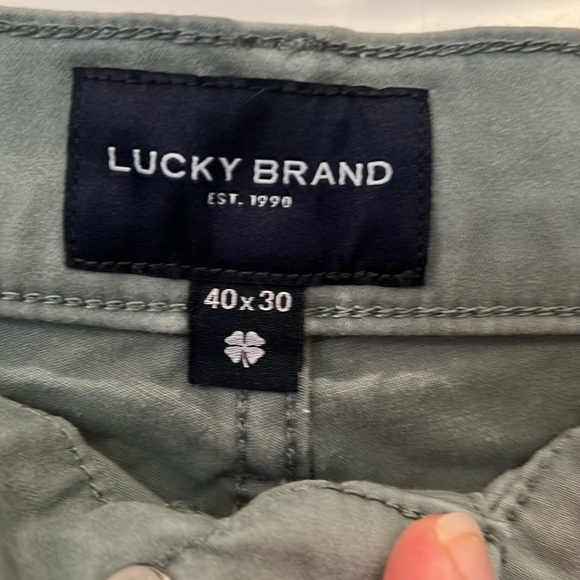 Lucky Brand Athletic Straight Jeans Light Green 40X30 - Picture 2 of 4